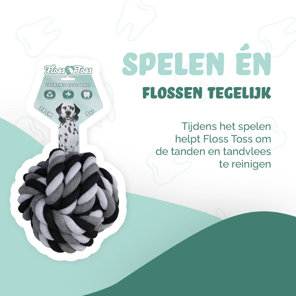 Floss Toss Dental Seil Exteme Ball - 24 cm