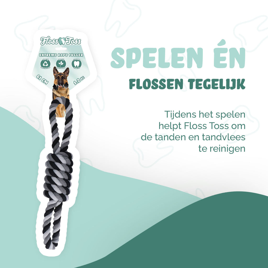 Floss Toss Dental Seil Exteme 8-Tugger - 61 cm