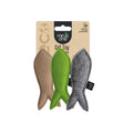 Minus One Filz-Katzenspielzeug Fisch  3er-Pack