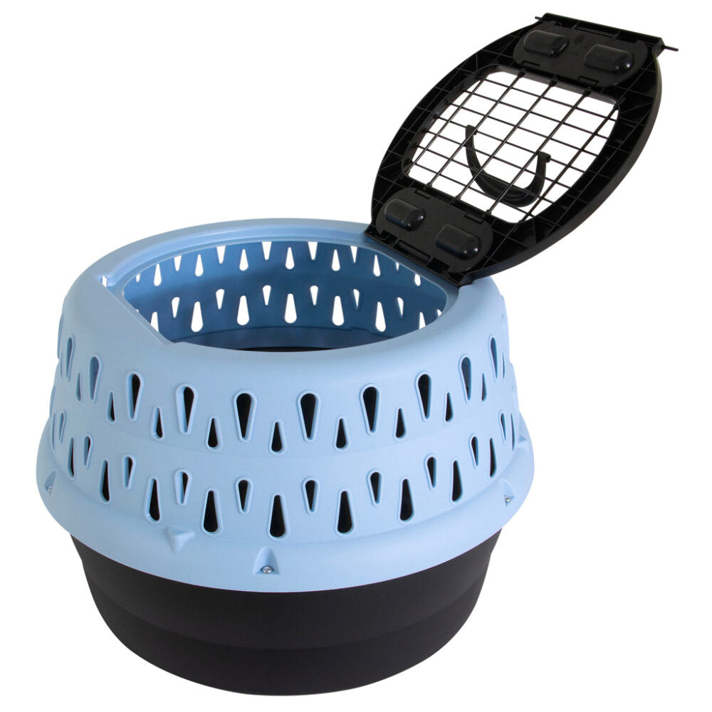 Petmate Get-A-Round Transportbox für Katzen Blau