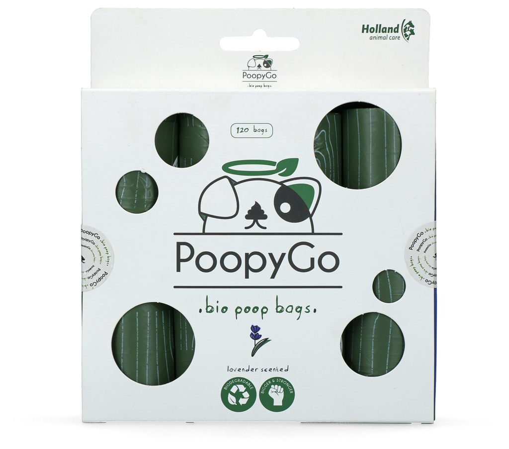PoopyGo Eco friendly 120 st. (8x15 Beutel) Lavendelduft