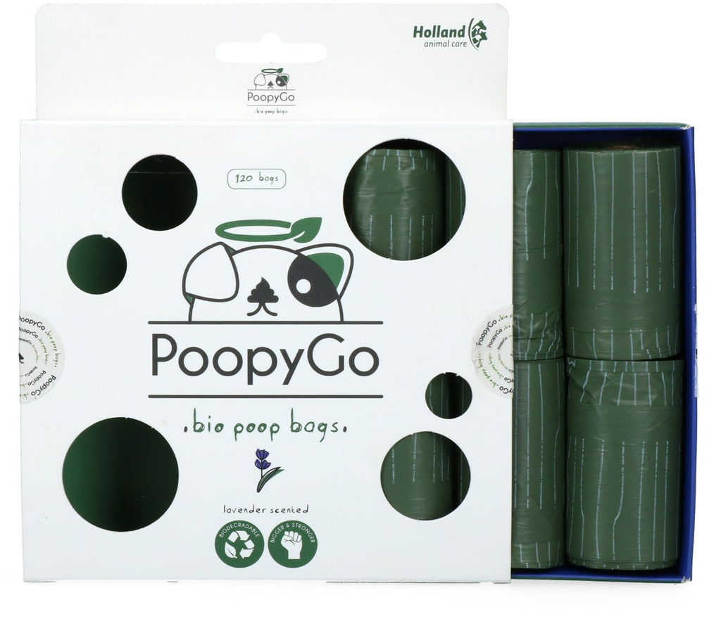 PoopyGo Eco friendly 120 st. (8x15 Beutel) Lavendelduft