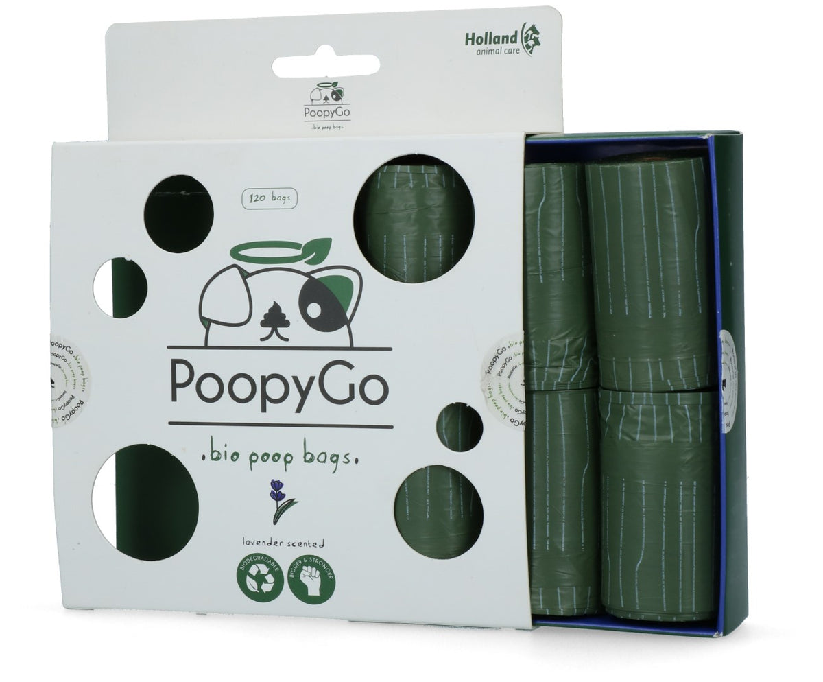 PoopyGo Eco friendly 120 st. (8x15 Beutel) Lavendelduft