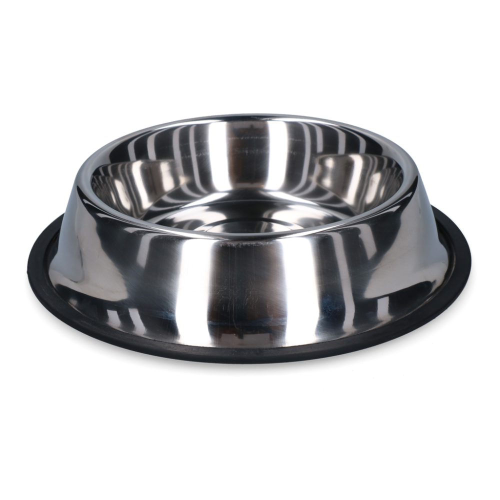 Antislip Futter- und Trinknapf Edelstahl 2,80 ltr Ø 33 cm